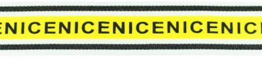 Ribsband Nice - unelastisch 3 cm - schwarz/weiß/gelb